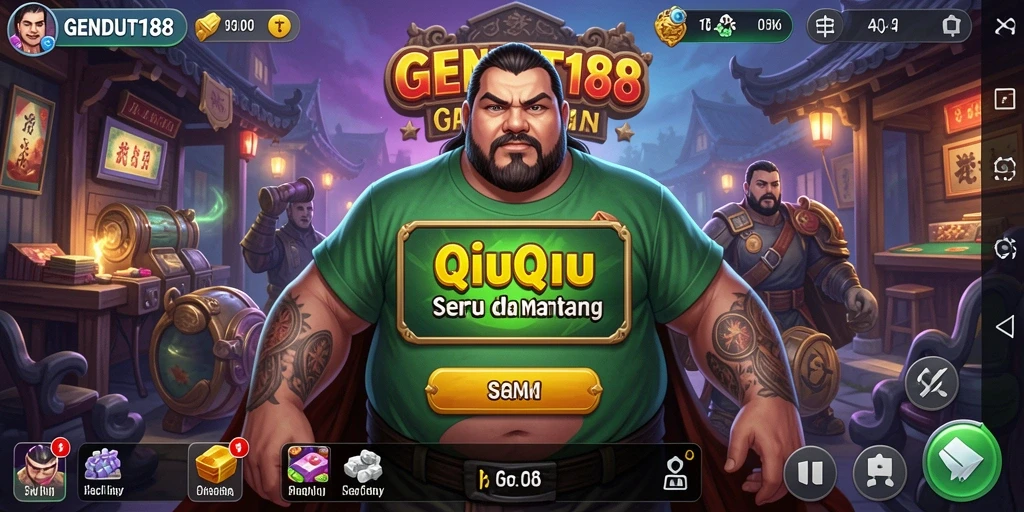 Tampilan gameplay QiuQiu yang seru dan menarik di GENDUT188.