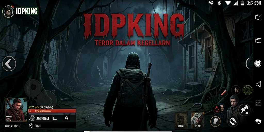 Gameplay menegangkan IDPKING yang penuh kegelapan dan kengerian.