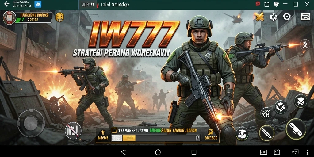 Tangkapan layar dari gameplay SLG IW777 yang penuh aksi.