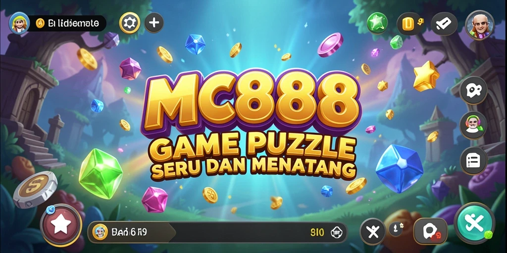 Tampilan gameplay menantang dari MC888 yang penuh warna.