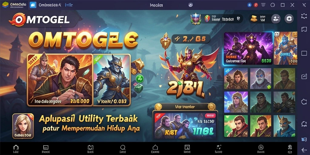 Tampilan antarmuka aplikasi OMTOGEL yang ramah pengguna.