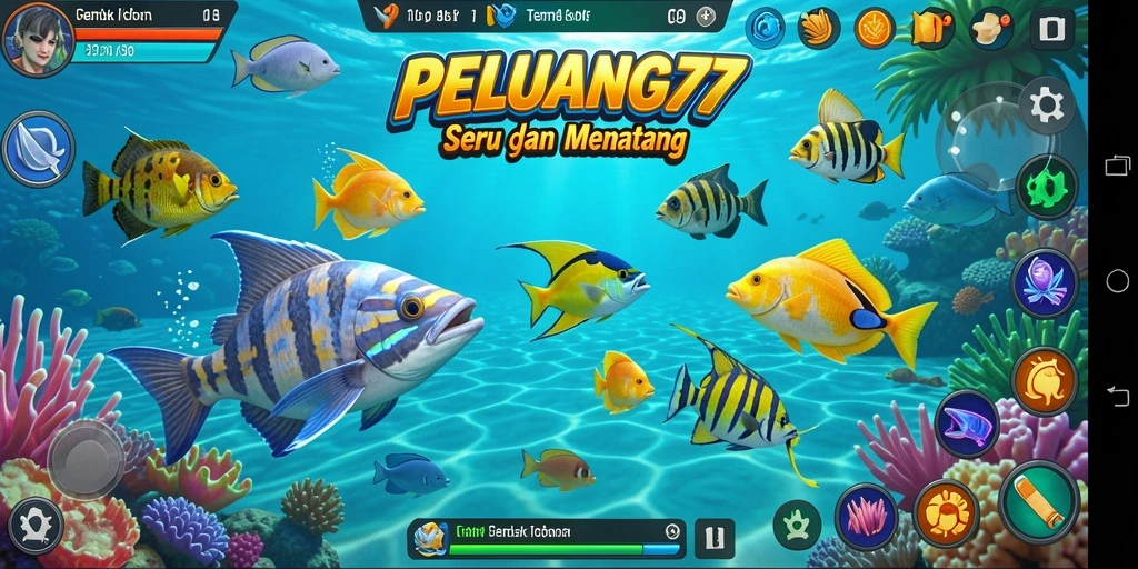 Tampilan gameplay seru dan penuh warna di PELUANG77.