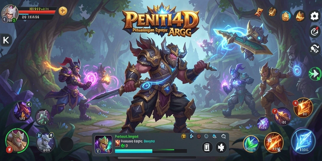 Tampilan gameplay <strong>PENITI4D</strong> yang memukau dalam pertempuran ARPG.