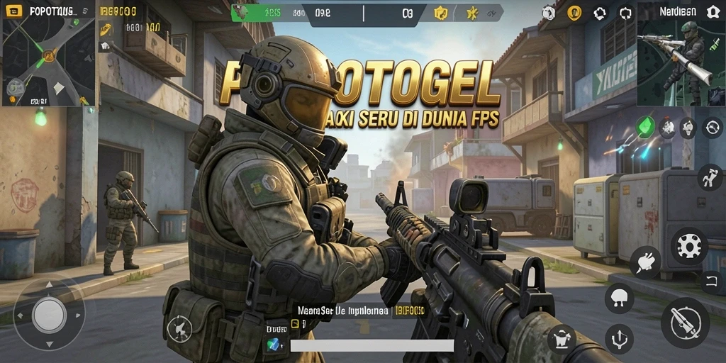 Tampilan menarik dari gameplay tembak-menembak intens di POPOTOGEL.