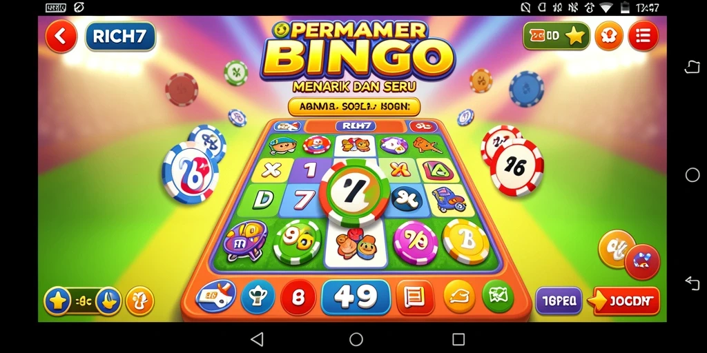 Gameplay RICH7 yang menarik saat bermain Bingo.