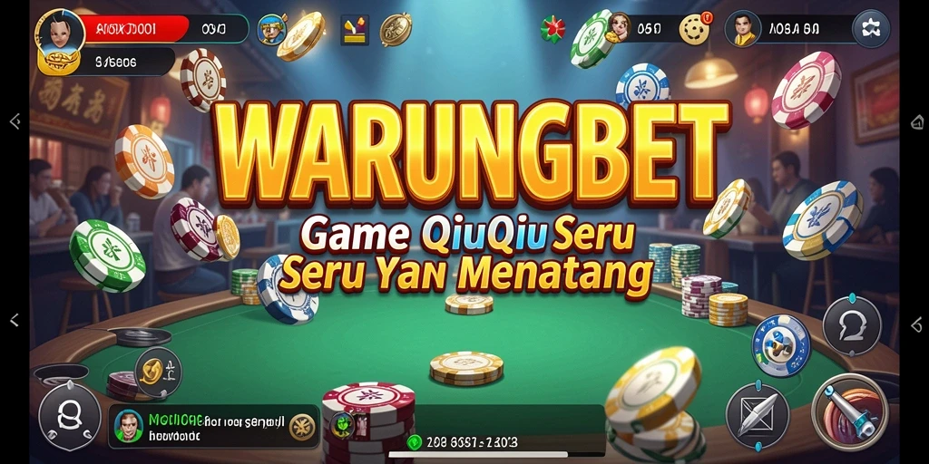 Tampilan gameplay menarik dari WARUNGBET saat bermain QiuQiu.