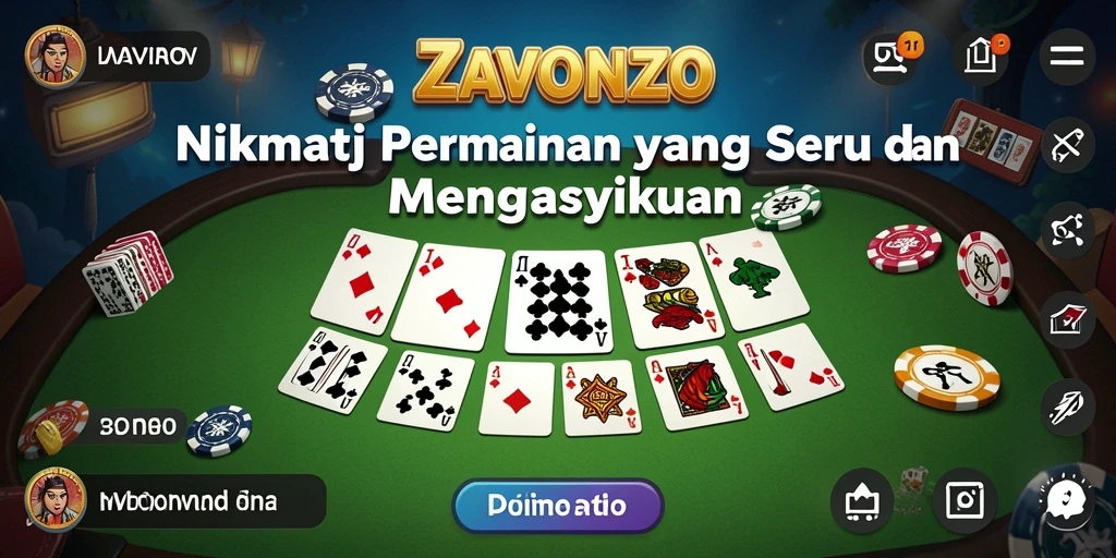 Gameplay seru ZAVONZO dalam permainan Domino
